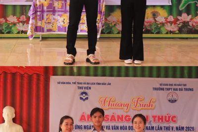 TRƯỜNG THPT HAI BÀ TRƯNG HƯỞNG ỨNG TUẦN LỄ ĐỌC  SÁCH NĂM 2026 – LAN TỎA “ÁNH SÁNG TRI THỨC”